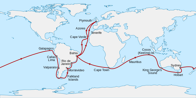 viaje de Charles Darwin