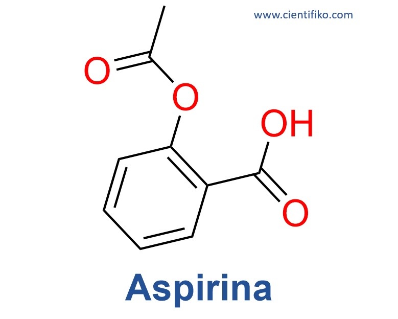 Aspirina estructura química